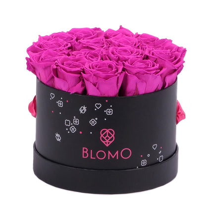 03101534_in-eterno-cierny-blomo-box-m-15-ruzi-monalisa-hot-pink